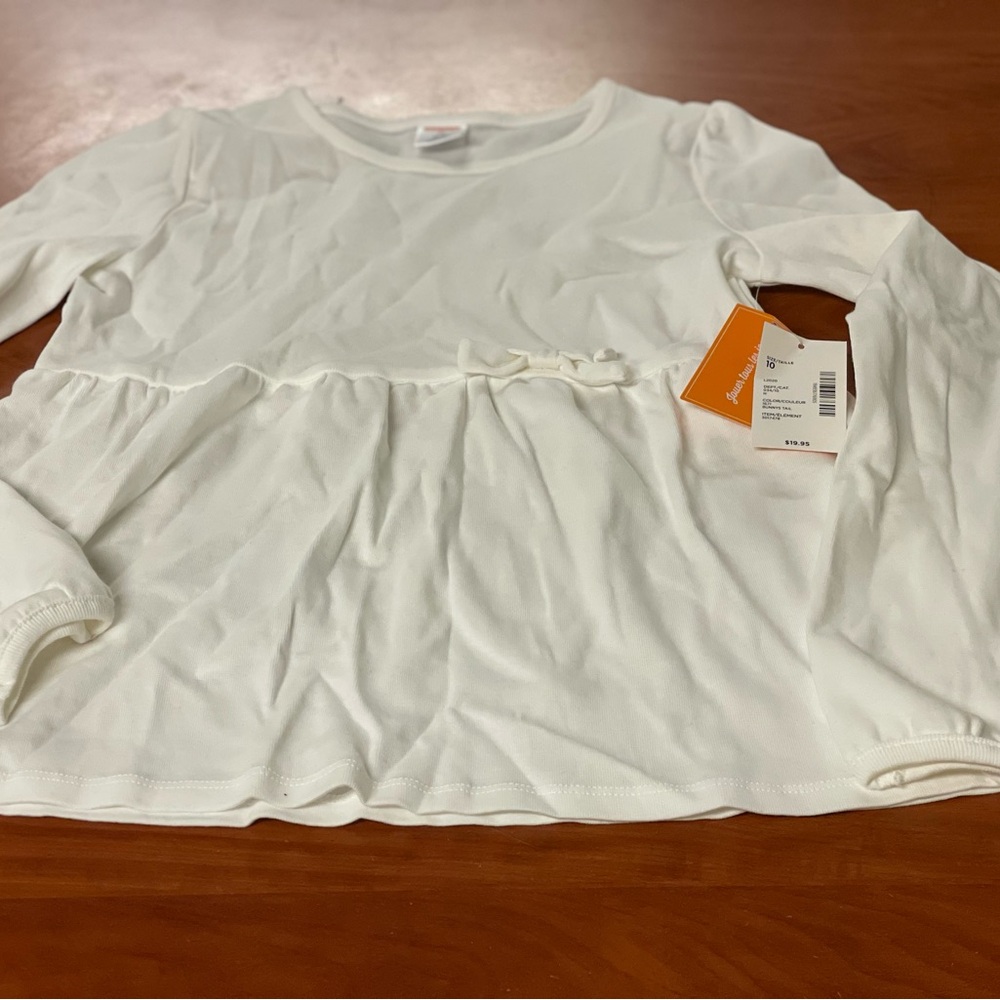 White Kids Long Sleeve Top